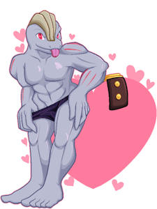 Valentine's Day Machoke by Lex