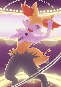 Braixen :3 by halpy