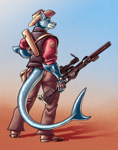 Wolfin as a TF2 Sniper by Wolfin