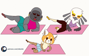 Aggretsuko: Yoga Class Animated by DrWumblr