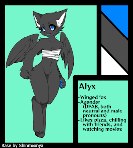 Alyx, the Winged Fox by SmallEnigma