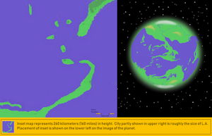 Remake on Scale of Inset Map of Planet Lyreen by moyomongoose
