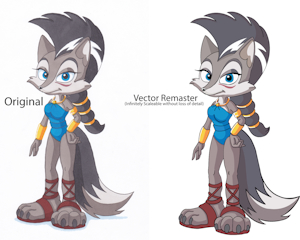 Traditional to Digital: Vector Edition!  Example by UninaOmkhulu