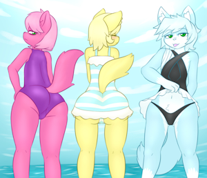 Kitten Swimmers by Lamia