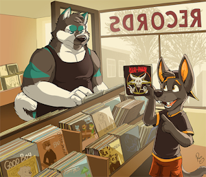 The record store by pandapaco