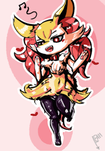 Happy braixen by IFall