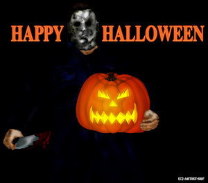 Happy Halloween From Michael Myers by FIREWOLF1990