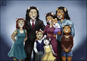 Panthera Family Portrait by MviluUatusun