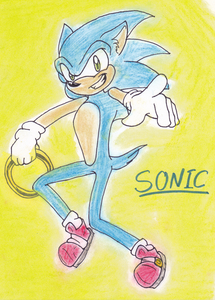 Sonic in Pastels by LunaInkFox