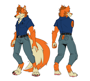Rodney the Cuddlewolf - Anthro, Clothes [Commission - Kukkiisart] by Rodwuff