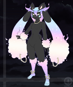 ADOPT AUCTION: Cosmog/Lopunny Hybrid (ENDED...OMG) by TanukiArts