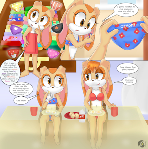 [Request 4B] Cream the Rabbit's Morning (mini comic) by takaneru