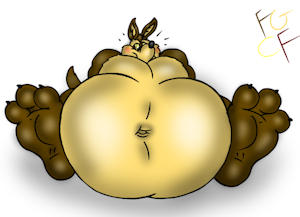 Blobby fat Wile E Coyote by TheRedSkunk