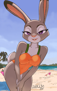Judy's Bunny Beach Day (Swimsuit Ver.) by ZaBoom