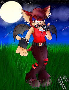 Gabrielle the Vampire Bat by Mephonix