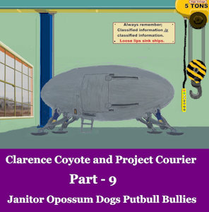 Clarence Coyote and Project Courier - Part 9 - Janitor Opossum Dogs Pit Bull Bullies by moyomongoose