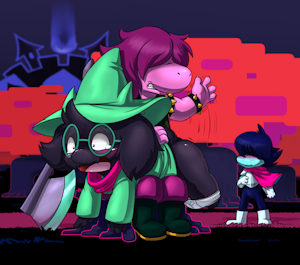 Commission - Ralsei spanking by LKIWS