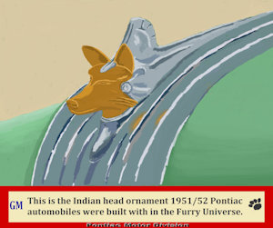 Pontiac Indian Hood Ornament 1951/52 in the Furry Universe by moyomongoose