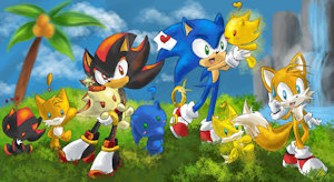 Shadow Sonic Tails: Chao Garden by Sayu