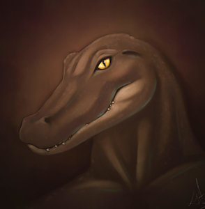 Gator portrait by kaimana