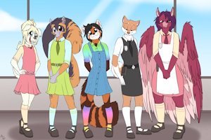 *YCH*_Sissy Servant Academy of America by Fuf