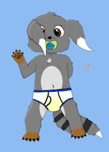 Free commission (baby lupi) by OtterPoof