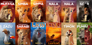 2019 THE LION KING (All CHARACTER) by SASAMARU