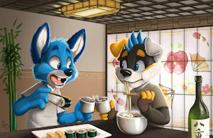 Sushi and Ramen by pandapaco