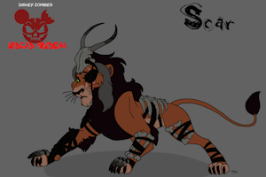 Disney Zombies: Scar by TodoxasRogue69