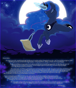 Princess Luna, "Letters from the Moon" by Alshin