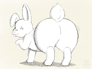 Bunny Buns Doodle by WaffleFox