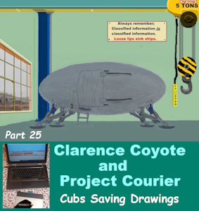 Clarence Coyote and Project Courier - Part 25 - Cubs Saving Drawings by moyomongoose