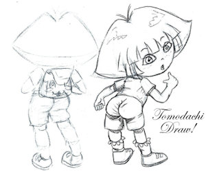 Dora sketch by tomodachidraw