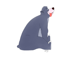 The Bear Waiting Patiently by Spray110