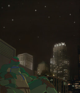 City night and starlight by Baraturts