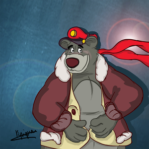 TaleSpin Baloo taking off his jacket by rpiquel