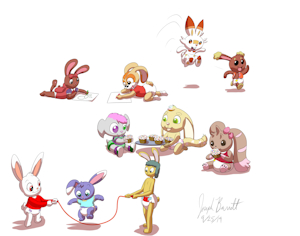 Bunny Playtime -By CoffeehoundJoe- by DanielMania123