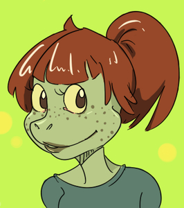 lizard girl by mudpii