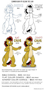 Kelvin the Lion's Commission prices by KelvinTheLion