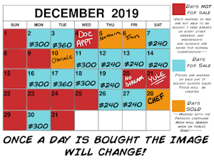 December Stream days for sale by Shockley23