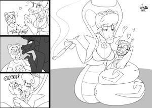 [C] Dating with a sorceress snake lady by JAMEArts