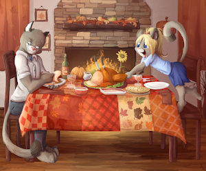 *C*_Thanksgiving feast by Fuf