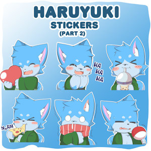 Haruyuki Stickers by toruu90