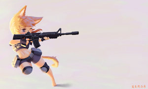M4A1 Fox! by NargaArt