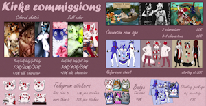 🌸 Commission pricing chart 🌸 by Kirke