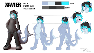 Xavier reference sheet by XavierSharkie