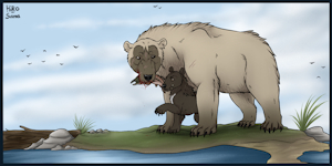 sharing fish by Hironis