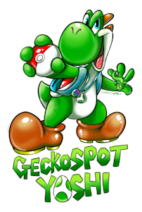 Geckospot's badge ! - Comm. by CreativeCrystal by YoshiGeckospot