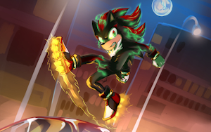 Shadow the Hedgehog for Sonic movie design by KrazyELF