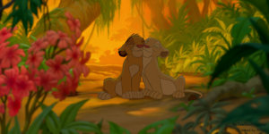 Simba & Nala Cuddling 1 by TheGiantHamster by Athari
